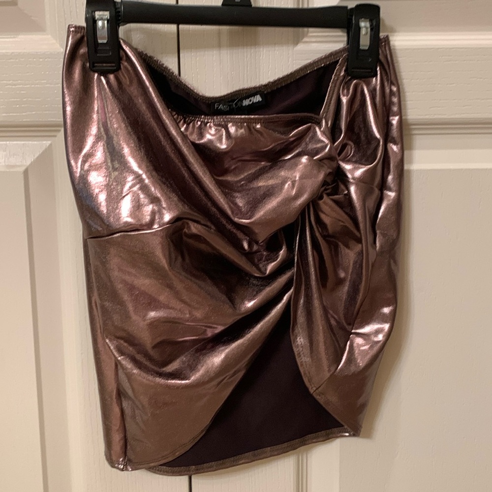 Fashion Nova Shirred Skirt